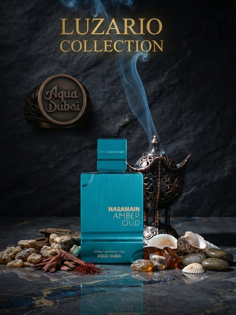 Amber Oud Aqua Dubai Al Haramain Perfumes para Hombres y Mujeres