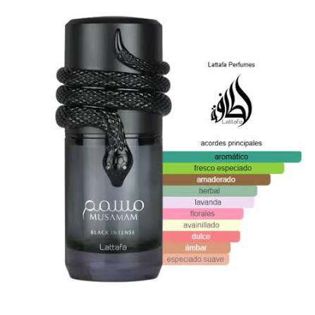 Musamam Black Intense Lattafa Perfumes para Hombres 100 ML EDP