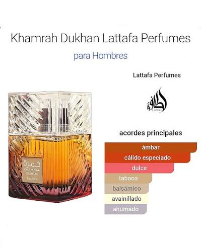 Khamrah Dukhan Lattafa Perfumes para hombres 100 ml EDP