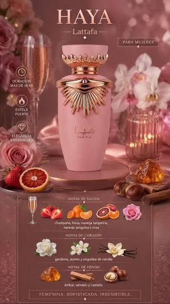 Haya Lattafa Perfume para Mujeres EDP 100 ML